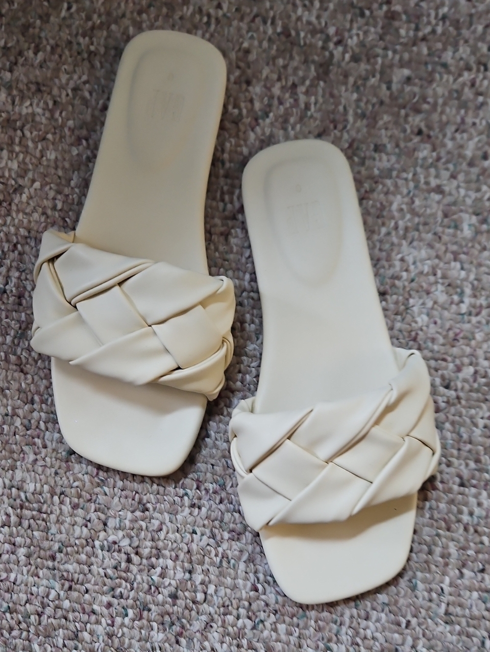 Gap Woven Slide Sandals for Women - Cream
